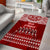 Toa Samoa Christmas Area Rug Samoa Siva Tau Manuia Le Kerisimasi Red Vibe LT9 - Wonder Print Shop