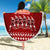 Toa Samoa Christmas Beach Blanket Samoa Siva Tau Manuia Le Kerisimasi Red Vibe LT9 - Wonder Print Shop