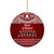 Toa Samoa Christmas Ceramic Ornament Samoa Siva Tau Manuia Le Kerisimasi Red Vibe LT9 - Wonder Print Shop
