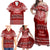 Toa Samoa Christmas Family Matching Off Shoulder Maxi Dress and Hawaiian Shirt Samoa Siva Tau Manuia Le Kerisimasi Red Vibe LT9 - Wonder Print Shop