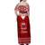 Toa Samoa Christmas Family Matching Off Shoulder Maxi Dress and Hawaiian Shirt Samoa Siva Tau Manuia Le Kerisimasi Red Vibe LT9 - Wonder Print Shop