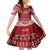 Toa Samoa Christmas Family Matching Off Shoulder Short Dress and Hawaiian Shirt Samoa Siva Tau Manuia Le Kerisimasi Red Vibe LT9 - Wonder Print Shop