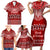 Toa Samoa Christmas Family Matching Short Sleeve Bodycon Dress and Hawaiian Shirt Samoa Siva Tau Manuia Le Kerisimasi Red Vibe - Wonder Print Shop