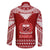 Toa Samoa Christmas Family Matching Short Sleeve Bodycon Dress and Hawaiian Shirt Samoa Siva Tau Manuia Le Kerisimasi Red Vibe - Wonder Print Shop