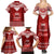 Toa Samoa Christmas Family Matching Summer Maxi Dress and Hawaiian Shirt Samoa Siva Tau Manuia Le Kerisimasi Red Vibe - Wonder Print Shop