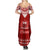Toa Samoa Christmas Family Matching Summer Maxi Dress and Hawaiian Shirt Samoa Siva Tau Manuia Le Kerisimasi Red Vibe - Wonder Print Shop