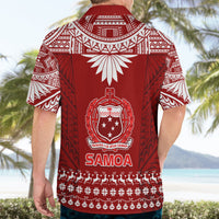 Toa Samoa Christmas Hawaiian Shirt Samoa Siva Tau Manuia Le Kerisimasi Red Vibe - Wonder Print Shop