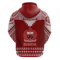 Toa Samoa Christmas Hoodie Samoa Siva Tau Manuia Le Kerisimasi Red Vibe - Wonder Print Shop