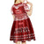 Toa Samoa Christmas Kid Short Sleeve Dress Samoa Siva Tau Manuia Le Kerisimasi Red Vibe - Wonder Print Shop