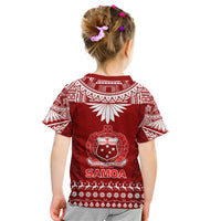 Toa Samoa Christmas Kid T Shirt Samoa Siva Tau Manuia Le Kerisimasi Red Vibe - Wonder Print Shop