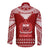 Toa Samoa Christmas Long Sleeve Button Shirt Samoa Siva Tau Manuia Le Kerisimasi Red Vibe - Wonder Print Shop