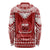Toa Samoa Christmas Long Sleeve Shirt Samoa Siva Tau Manuia Le Kerisimasi Red Vibe - Wonder Print Shop