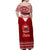 Toa Samoa Christmas Off Shoulder Maxi Dress Samoa Siva Tau Manuia Le Kerisimasi Red Vibe - Wonder Print Shop
