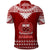 Toa Samoa Christmas Polo Shirt Samoa Siva Tau Manuia Le Kerisimasi Red Vibe - Wonder Print Shop