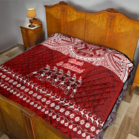 Toa Samoa Christmas Quilt Samoa Siva Tau Manuia Le Kerisimasi Red Vibe - Wonder Print Shop
