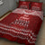 Toa Samoa Christmas Quilt Bed Set Samoa Siva Tau Manuia Le Kerisimasi Red Vibe - Wonder Print Shop