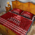 Toa Samoa Christmas Quilt Bed Set Samoa Siva Tau Manuia Le Kerisimasi Red Vibe - Wonder Print Shop
