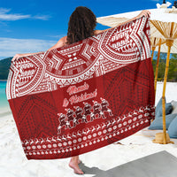 Toa Samoa Christmas Sarong Samoa Siva Tau Manuia Le Kerisimasi Red Vibe - Wonder Print Shop