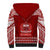 Toa Samoa Christmas Sherpa Hoodie Samoa Siva Tau Manuia Le Kerisimasi Red Vibe - Wonder Print Shop
