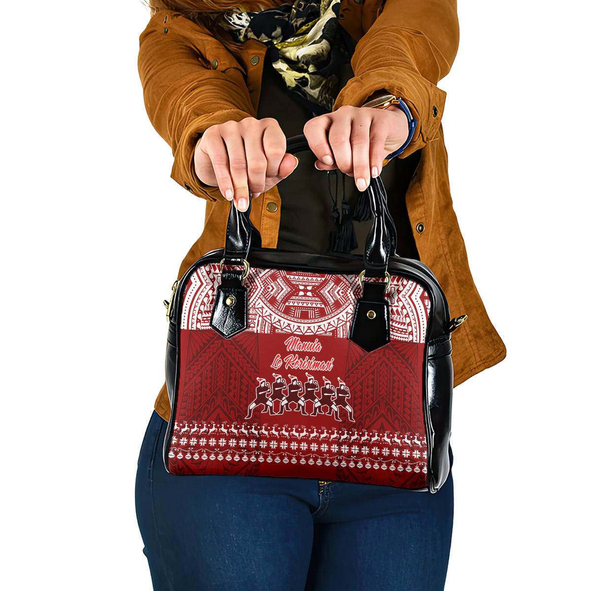 toa-samoa-christmas-shoulder-handbag-samoa-siva-tau-manuia-le-kerisimasi-red-vibe