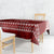 Toa Samoa Christmas Tablecloth Samoa Siva Tau Manuia Le Kerisimasi Red Vibe - Wonder Print Shop