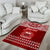 Personalised Toa Samoa Christmas Area Rug Samoa Siva Tau Manuia Le Kerisimasi Red Vibe LT9 - Wonder Print Shop