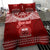 Personalised Toa Samoa Christmas Bedding Set Samoa Siva Tau Manuia Le Kerisimasi Red Vibe LT9 - Wonder Print Shop