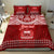 Personalised Toa Samoa Christmas Bedding Set Samoa Siva Tau Manuia Le Kerisimasi Red Vibe LT9 - Wonder Print Shop