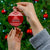 Personalised Toa Samoa Christmas Ceramic Ornament Samoa Siva Tau Manuia Le Kerisimasi Red Vibe LT9 - Wonder Print Shop