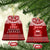 Personalised Toa Samoa Christmas Ceramic Ornament Samoa Siva Tau Manuia Le Kerisimasi Red Vibe LT9 - Wonder Print Shop