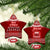 Personalised Toa Samoa Christmas Ceramic Ornament Samoa Siva Tau Manuia Le Kerisimasi Red Vibe LT9 - Wonder Print Shop