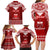 Personalised Toa Samoa Christmas Family Matching Long Sleeve Bodycon Dress and Hawaiian Shirt Samoa Siva Tau Manuia Le Kerisimasi Red Vibe LT9 - Wonder Print Shop