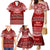Personalised Toa Samoa Christmas Family Matching Mermaid Dress and Hawaiian Shirt Samoa Siva Tau Manuia Le Kerisimasi Red Vibe LT9 - Wonder Print Shop