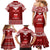Personalised Toa Samoa Christmas Family Matching Mermaid Dress and Hawaiian Shirt Samoa Siva Tau Manuia Le Kerisimasi Red Vibe LT9 - Wonder Print Shop