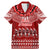 Personalised Toa Samoa Christmas Family Matching Mermaid Dress and Hawaiian Shirt Samoa Siva Tau Manuia Le Kerisimasi Red Vibe LT9 - Wonder Print Shop