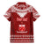Personalised Toa Samoa Christmas Family Matching Mermaid Dress and Hawaiian Shirt Samoa Siva Tau Manuia Le Kerisimasi Red Vibe LT9 - Wonder Print Shop