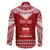 Personalised Toa Samoa Christmas Family Matching Off Shoulder Long Sleeve Dress and Hawaiian Shirt Samoa Siva Tau Manuia Le Kerisimasi Red Vibe - Wonder Print Shop
