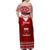 Personalised Toa Samoa Christmas Family Matching Off Shoulder Maxi Dress and Hawaiian Shirt Samoa Siva Tau Manuia Le Kerisimasi Red Vibe LT9 - Wonder Print Shop