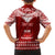 Personalised Toa Samoa Christmas Family Matching Short Sleeve Bodycon Dress and Hawaiian Shirt Samoa Siva Tau Manuia Le Kerisimasi Red Vibe - Wonder Print Shop