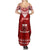 Personalised Toa Samoa Christmas Family Matching Summer Maxi Dress and Hawaiian Shirt Samoa Siva Tau Manuia Le Kerisimasi Red Vibe - Wonder Print Shop