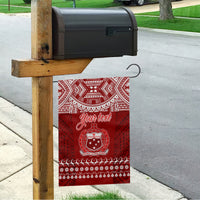 Personalised Toa Samoa Christmas Garden Flag Samoa Siva Tau Manuia Le Kerisimasi Red Vibe - Wonder Print Shop