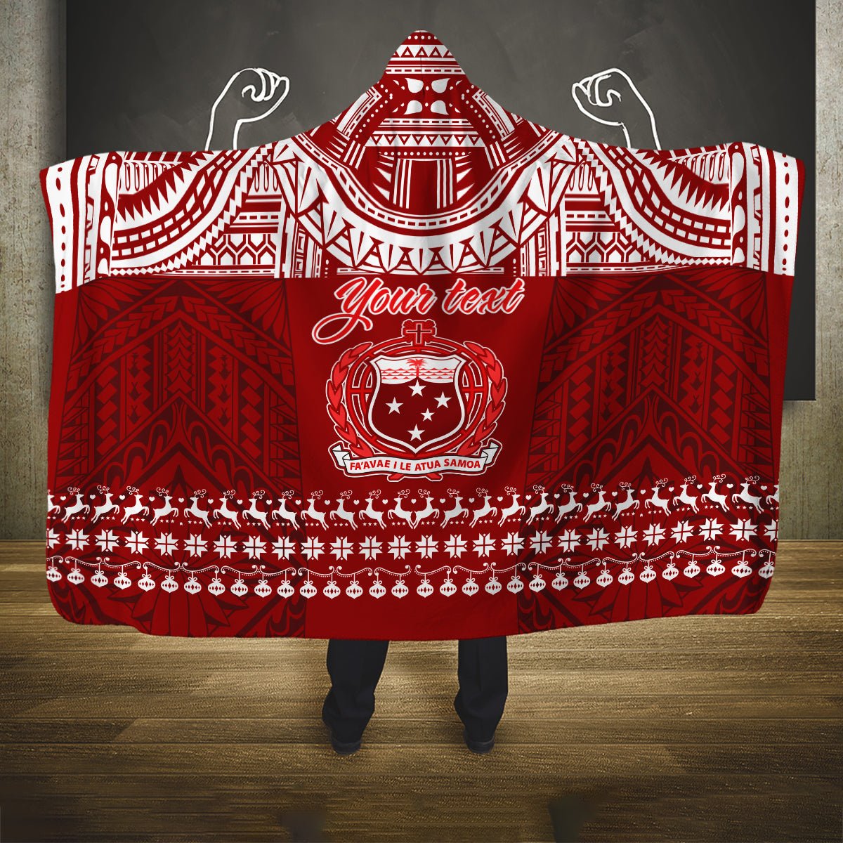 personalised-toa-samoa-christmas-hooded-blanket-samoa-siva-tau-manuia-le-kerisimasi-red-vibe