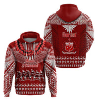 Personalised Toa Samoa Christmas Hoodie Samoa Siva Tau Manuia Le Kerisimasi Red Vibe - Wonder Print Shop