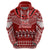 Personalised Toa Samoa Christmas Hoodie Samoa Siva Tau Manuia Le Kerisimasi Red Vibe - Wonder Print Shop