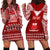 Personalised Toa Samoa Christmas Hoodie Dress Samoa Siva Tau Manuia Le Kerisimasi Red Vibe - Wonder Print Shop