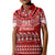 Personalised Toa Samoa Christmas Kid Polo Shirt Samoa Siva Tau Manuia Le Kerisimasi Red Vibe - Wonder Print Shop
