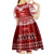 Personalised Toa Samoa Christmas Kid Short Sleeve Dress Samoa Siva Tau Manuia Le Kerisimasi Red Vibe - Wonder Print Shop