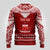 Personalised Toa Samoa Christmas Ugly Christmas Sweater Samoa Siva Tau Manuia Le Kerisimasi Red Vibe - Wonder Print Shop