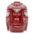 Personalised Toa Samoa Christmas Long Sleeve Shirt Samoa Siva Tau Manuia Le Kerisimasi Red Vibe - Wonder Print Shop