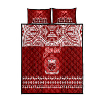 Personalised Toa Samoa Christmas Quilt Bed Set Samoa Siva Tau Manuia Le Kerisimasi Red Vibe - Wonder Print Shop